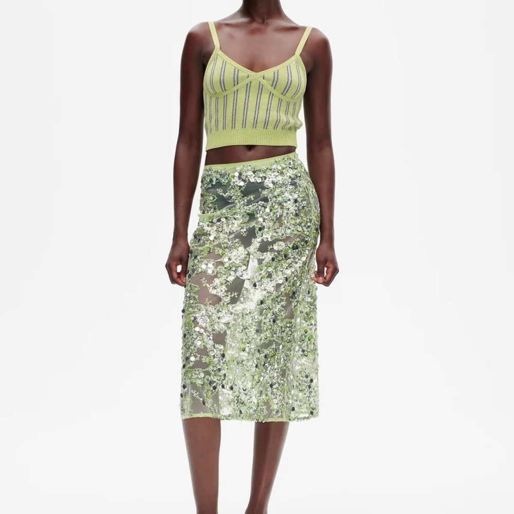 Baum Und Pferdgarten Shania Skirt in Herbal Garden Sequins